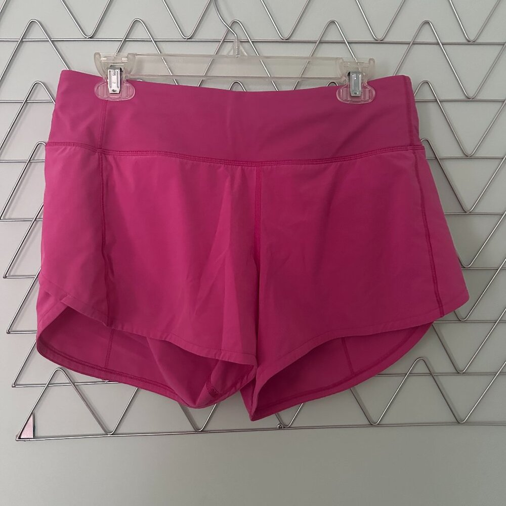 Lululemon Sonic Pink Speed Up Shorts